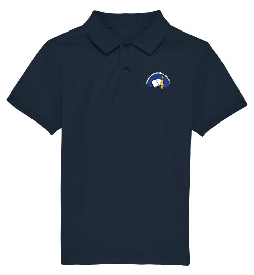 Vaikiški polo marškinėliai su Vilniaus Fabijoniškių gimnazijos logotipu